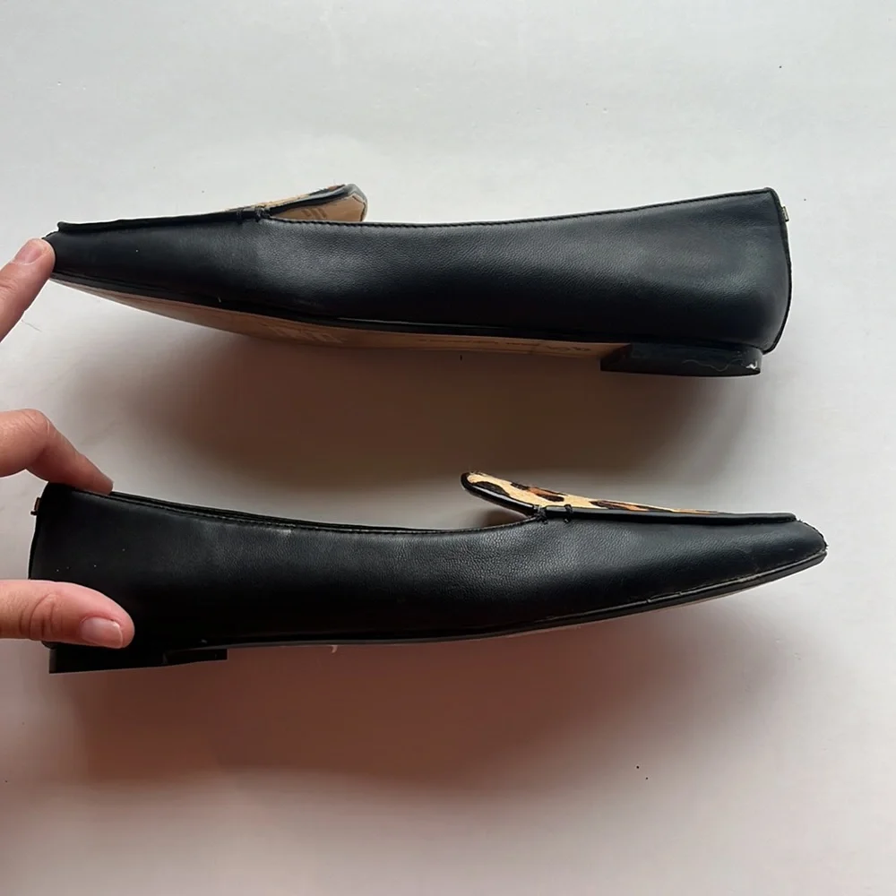 Karl Lagerfeld Leopard Pointed Toe Loafers 8.5 - Picture 7 of 8